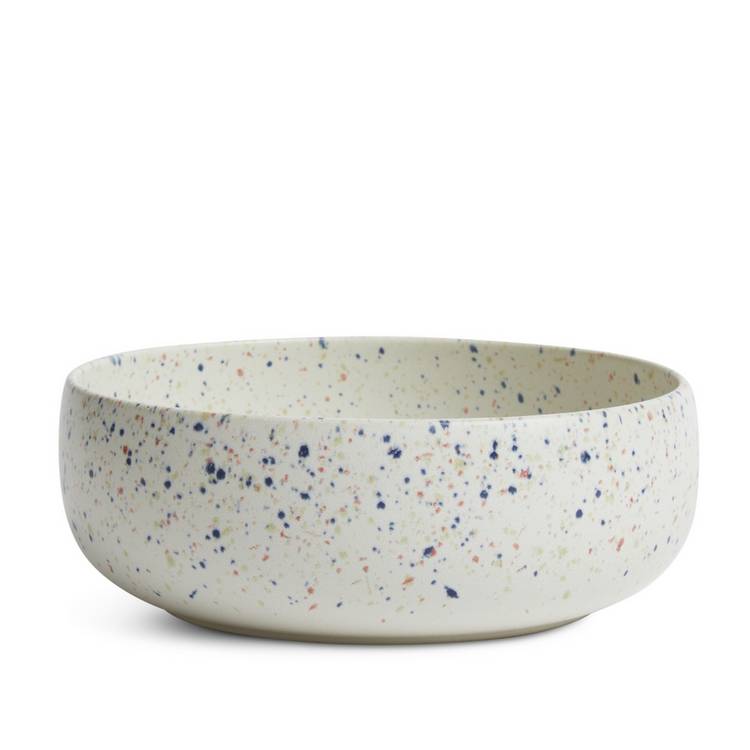 Habitat white speckled stoneware dinner set 12 piece, UK version
