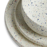 Habitat white speckled stoneware dinner set 12 piece, UK version