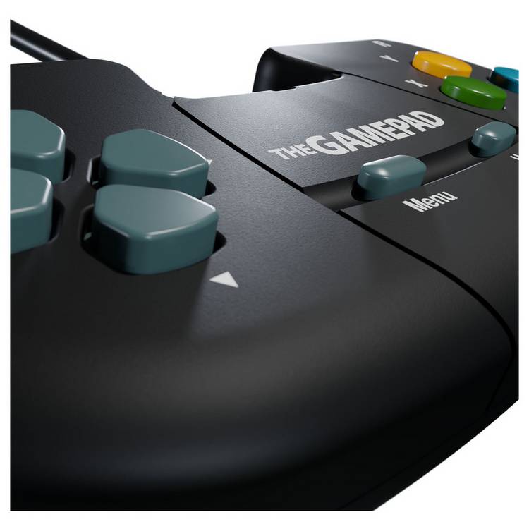 The Gamepad retro gaming controller black, imported from the UK