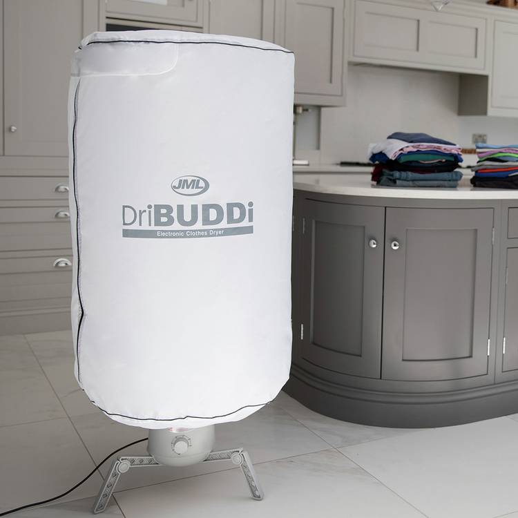 JML DriBUDDI compact heated clothes airer with cover, UK version