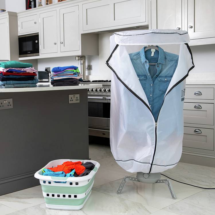 JML DriBUDDI compact heated clothes airer with cover, UK version