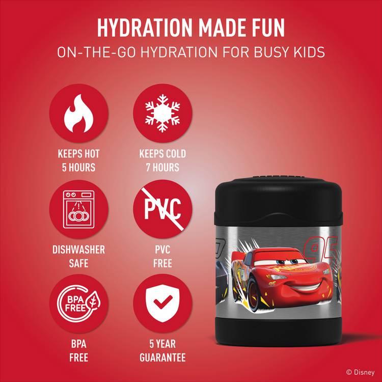 Thermos Funtainer food flask Disney Cars 290ml, imported from the UK