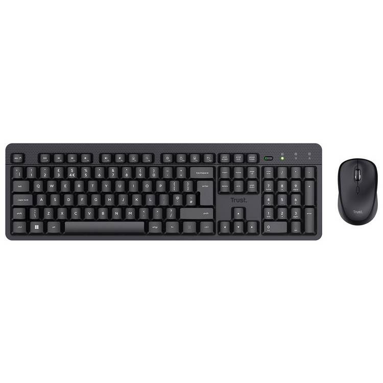 Trust ODY II wireless keyboard mouse desk set, imported from the UK