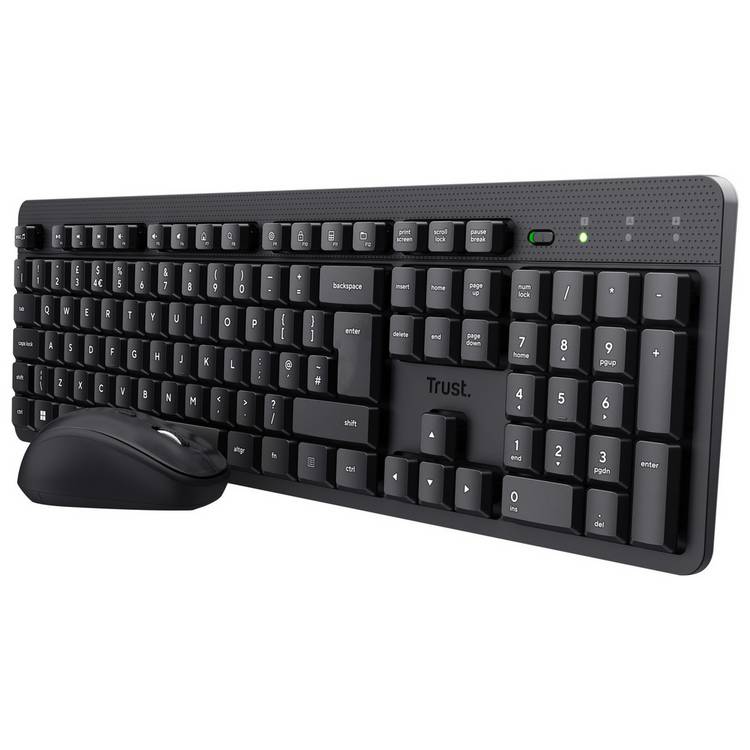 Trust ODY II wireless keyboard mouse desk set, imported from the UK