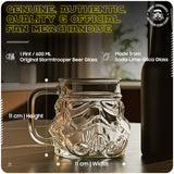 Stormtrooper 3D beer pint glass 600ml, UK version