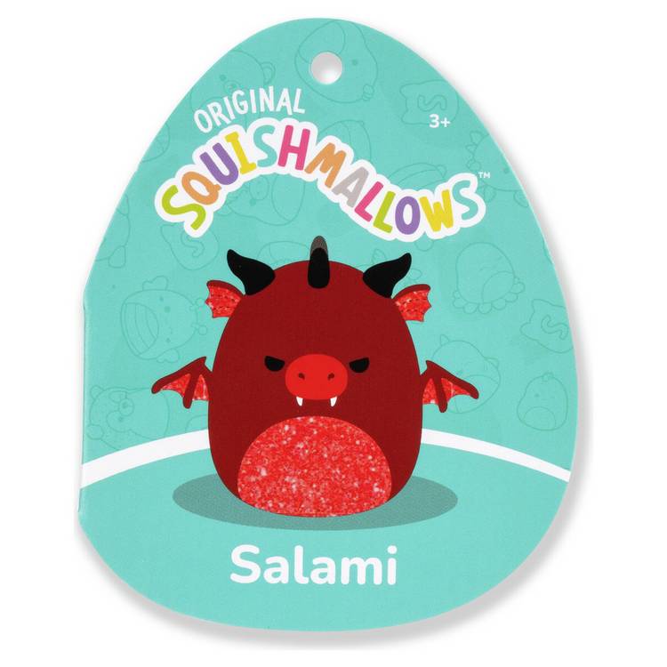 Squishmallows Salami the Red Dragon plush toy 7.5 inch - British product