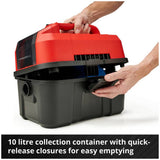 Einhell cordless wet dry vacuum cleaner 10L, imported from the UK