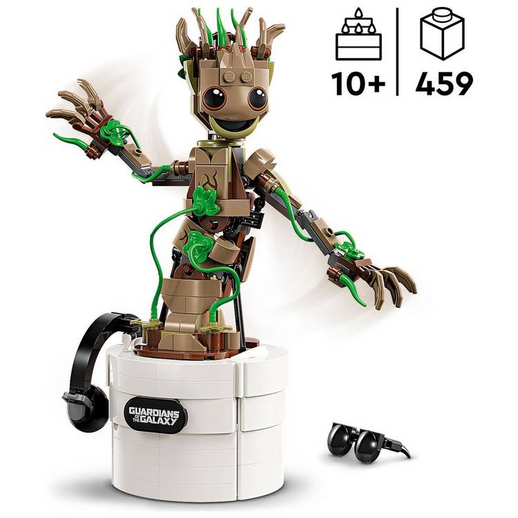 LEGO Marvel Dancing Groot buildable toy (British brand)