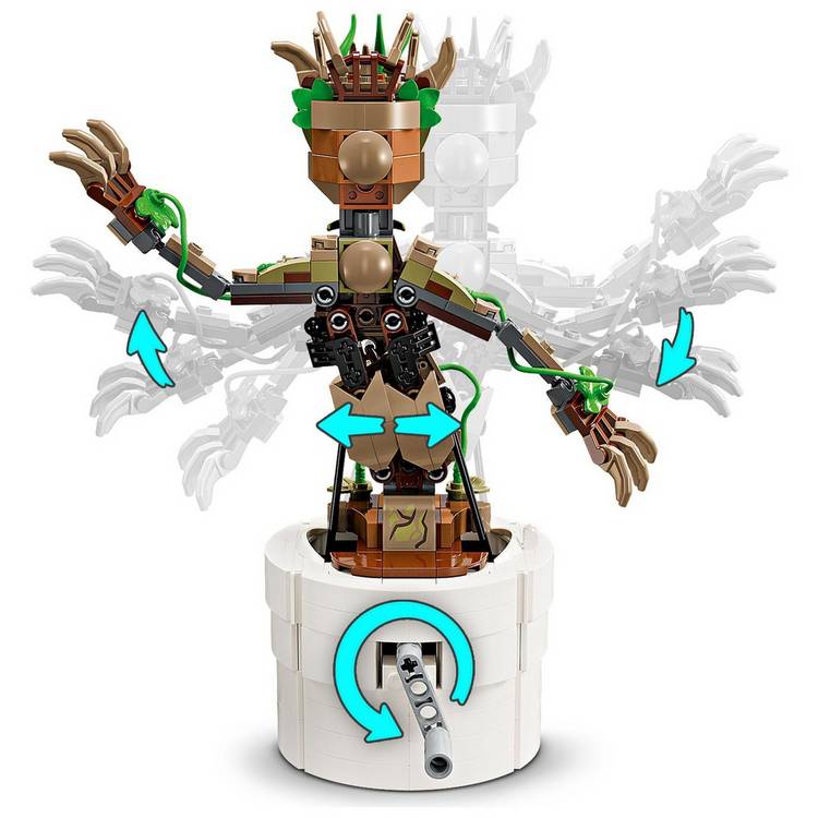 LEGO Marvel Dancing Groot buildable toy (British brand)