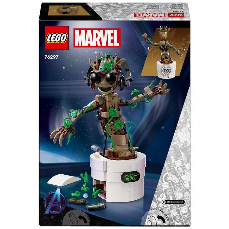 LEGO Marvel Dancing Groot buildable toy (British brand)