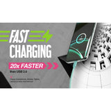 Juice charging cable 2m teal - British product