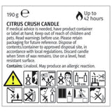 Wax Lyrical Citrus Crush candle 8.8cm - British product