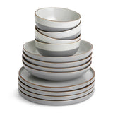 Habitat Loft Speckle 12-piece dinner set, imported from the UK