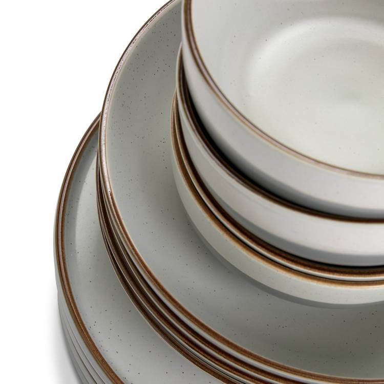 Habitat Loft Speckle 12-piece dinner set, imported from the UK