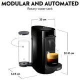 Nespresso Vertuo Plus coffee machine by De'Longhi, imported from the UK