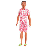 Argos Barbie Fashionistas Ken Doll with Coral Jumpsuit 32cm- Buy online at McGrocer