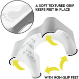 Addis white toilet stool with slip resistant grip, imported from the UK