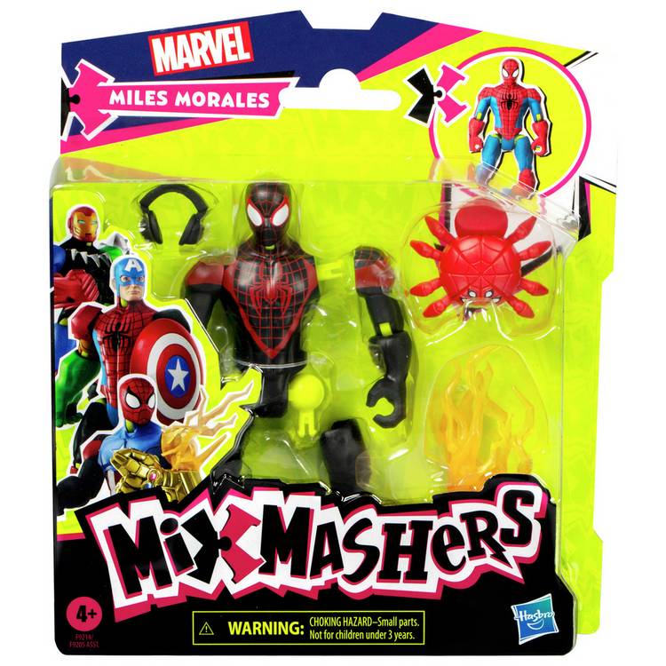 Mixmashers Marvel Miles Morales deluxe figure - British product