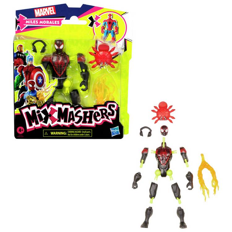 Mixmashers Marvel Miles Morales deluxe figure - British product