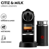 Nespresso by De'Longhi CitiZ pod coffee machine with frother, imported from the UK