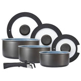 Argos Tower Freedom 7 Piece Aluminium Pan Set - Grey- Buy online at McGrocer