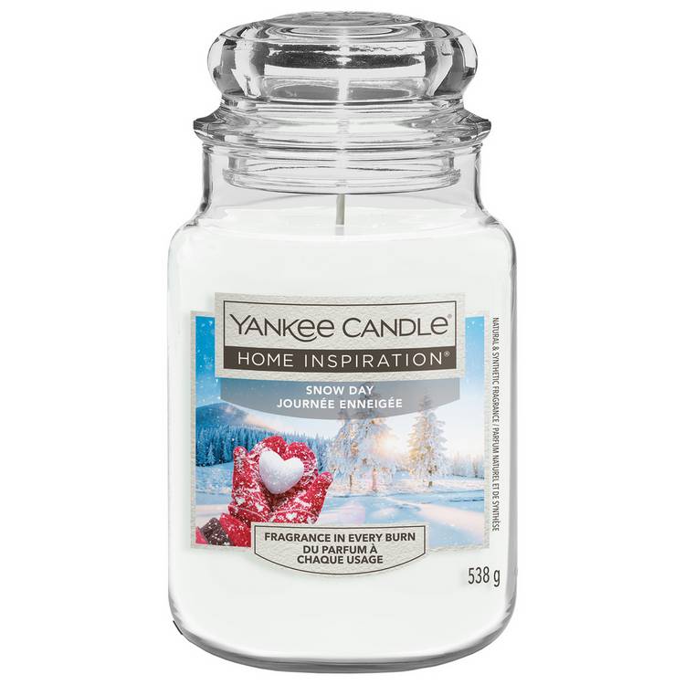Yankee Candle Snow Day large jar candle, imported from the UK