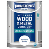 Argos Johnstone's Wood & Metal Eggshell - Brilliant White - 1.25L- Buy online at McGrocer