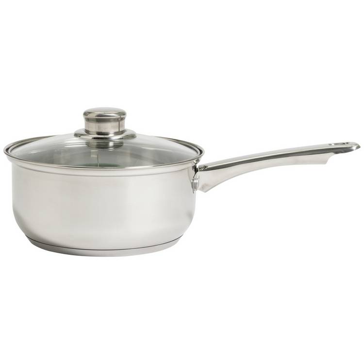 Argos Home stainless steel 3-piece saucepan set, UK version