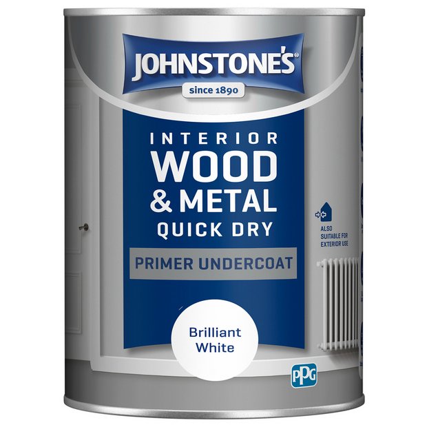 Johnstone's undercoat Brilliant White 1.25L, UK version