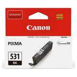 Canon black ink cartridge CLI-531BK 8.2ml, imported from the UK
