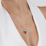 Radley heart photo locket necklace 18ct gold plated 51cm chain - British product