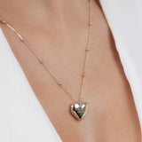 Radley heart photo locket necklace 18ct gold plated 51cm chain - British product