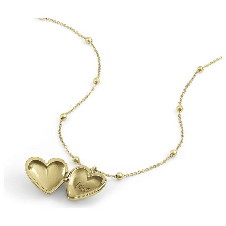 Radley heart photo locket necklace 18ct gold plated 51cm chain - British product