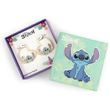 Disney Stitch huggie heart earrings gold-plated brass, imported from the UK