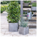 Argos Ivyline Outdoor Galvanised Rope Handle Square Planters- Buy online at McGrocer