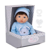Tiny Treasures baby doll in Blue Bear Outfit 44cm, UK version
