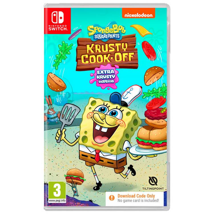 SpongeBob Krusty Cook-Off Extra Krusty Edition Nintendo Switch game, British brand