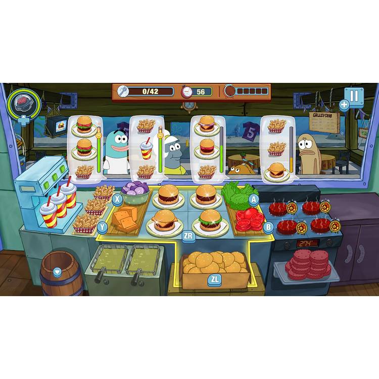 SpongeBob Krusty Cook-Off Extra Krusty Edition Nintendo Switch game, British brand