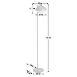 Habitat Acorn floor lamp cornflower blue 152cm tall, imported from the UK