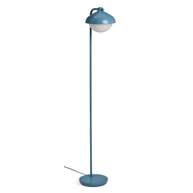 Habitat Acorn floor lamp cornflower blue 152cm tall, imported from the UK