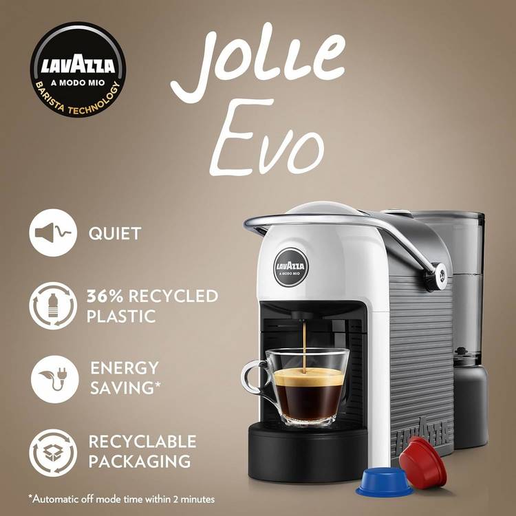 Lavazza pod coffee machine white (British brand)