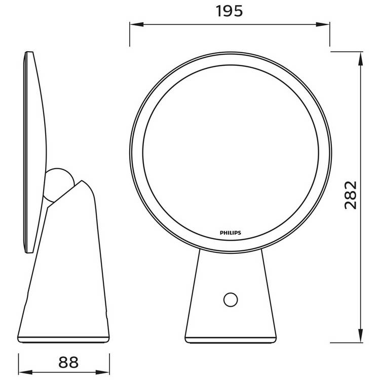 Philips LED desk lamp white with SceneSwitch (British brand)