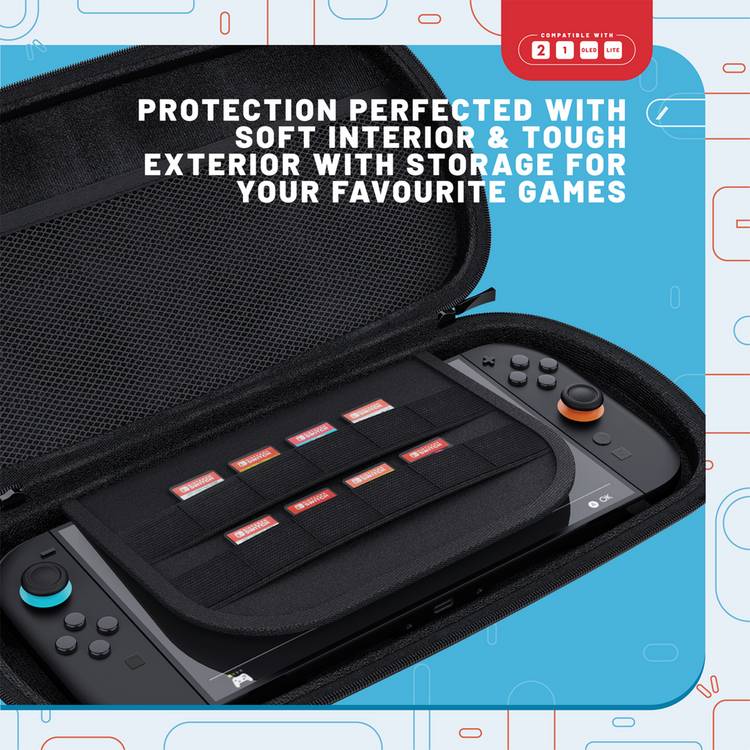 STEALTH 3-in-1 travel bundle for Nintendo Switch (British brand)