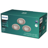 Philips LED spotlight 3 light nickel - British product