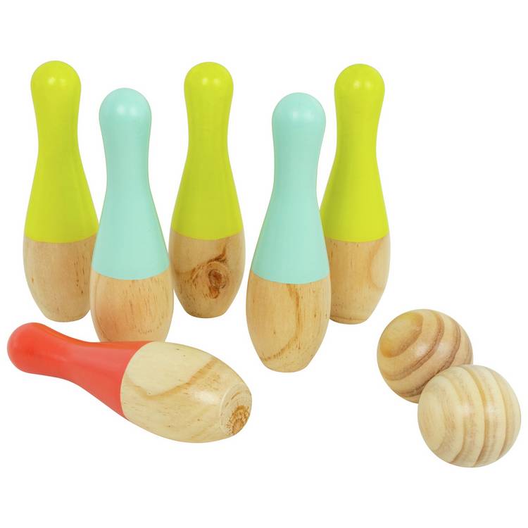 TP wooden garden skittles set, imported from the UK