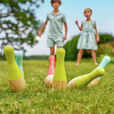 TP wooden garden skittles set, imported from the UK