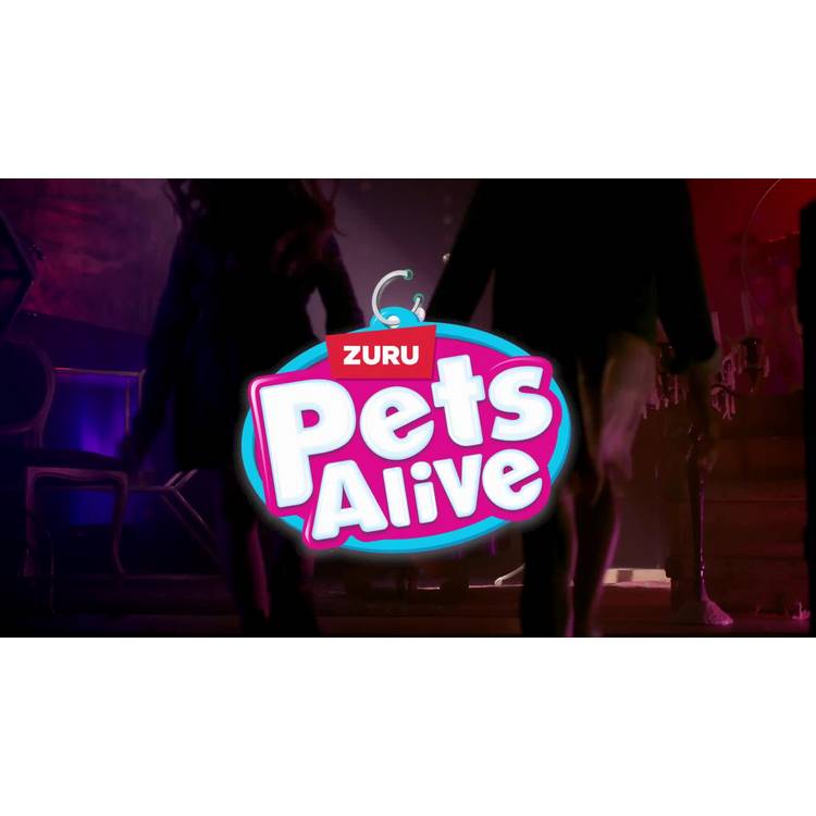 PETS ALIVE interactive plush bunny toy with wand H31cm (British brand)