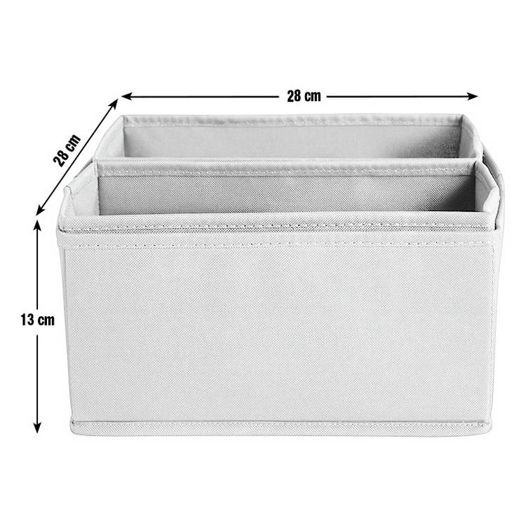 Argos Home grey drawer organiser set 8-piece (British brand)