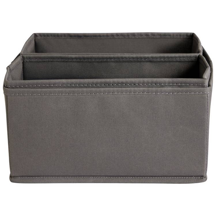 Argos Home grey drawer organiser set 8-piece (British brand)