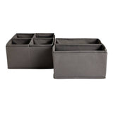 Argos Home grey drawer organiser set 8-piece (British brand)